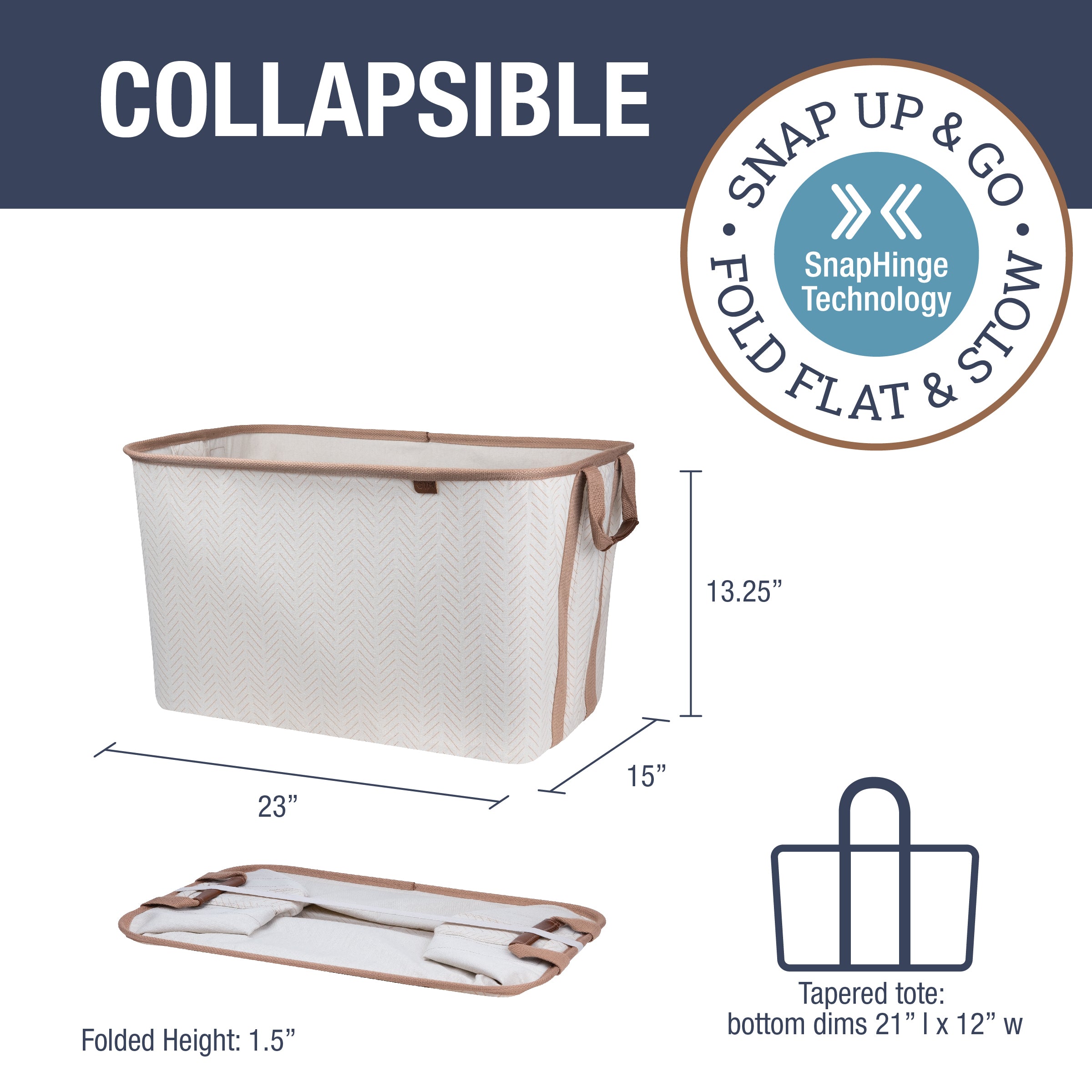foldable collapsible laundry basket