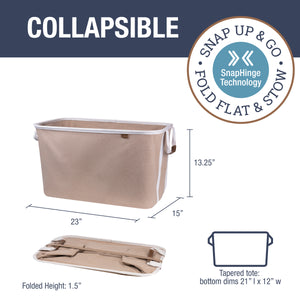 Collapsible Laundry Basket LUXE - CleverMade