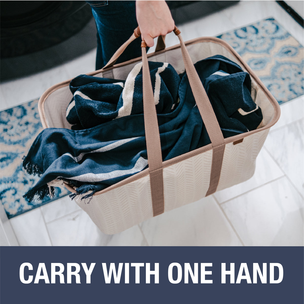 Collapsible Laundry Tote LUXE