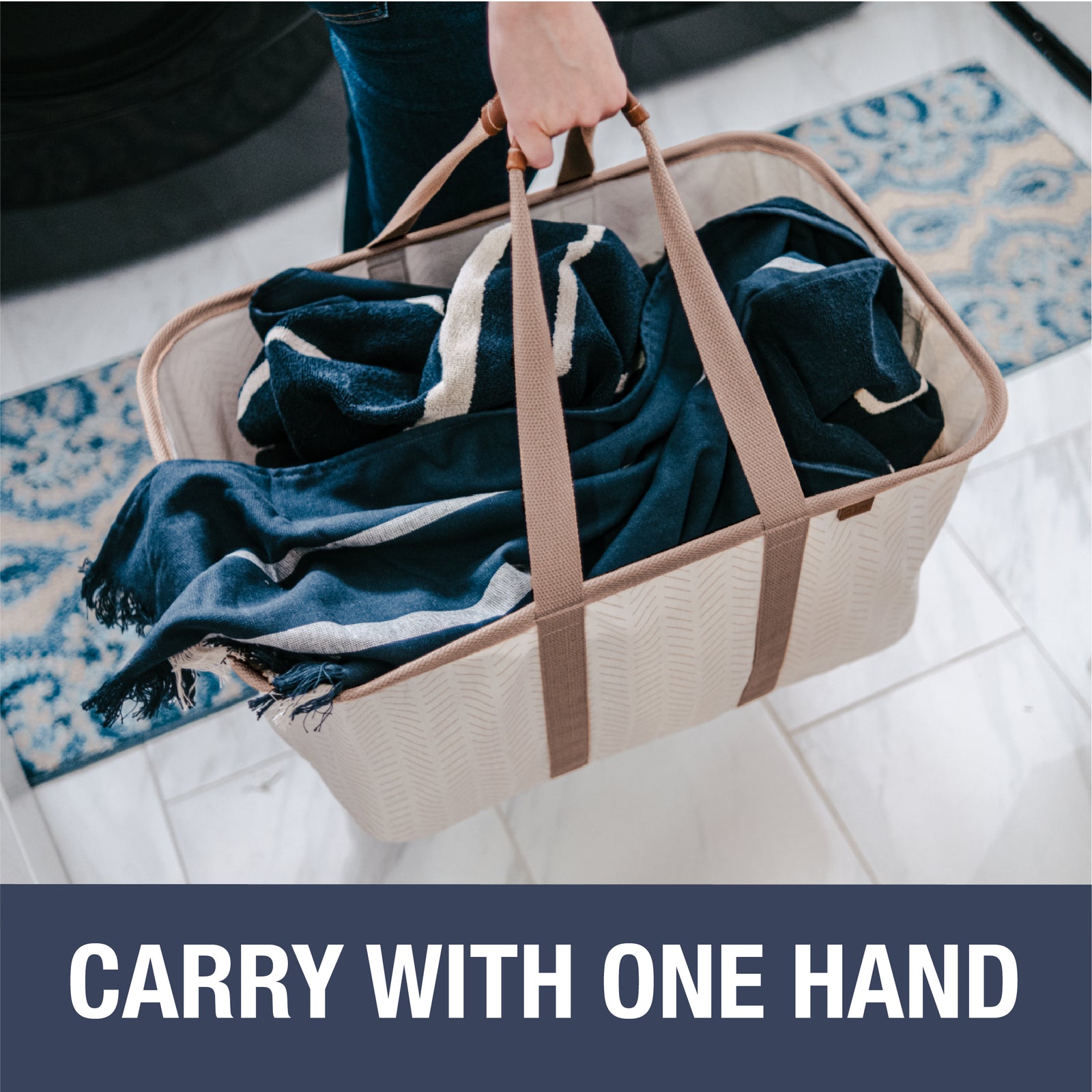 Collapsible Laundry Tote LUXE