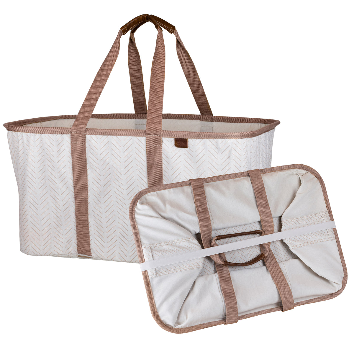 Collapsible Laundry Basket Tote LUXE CleverMade