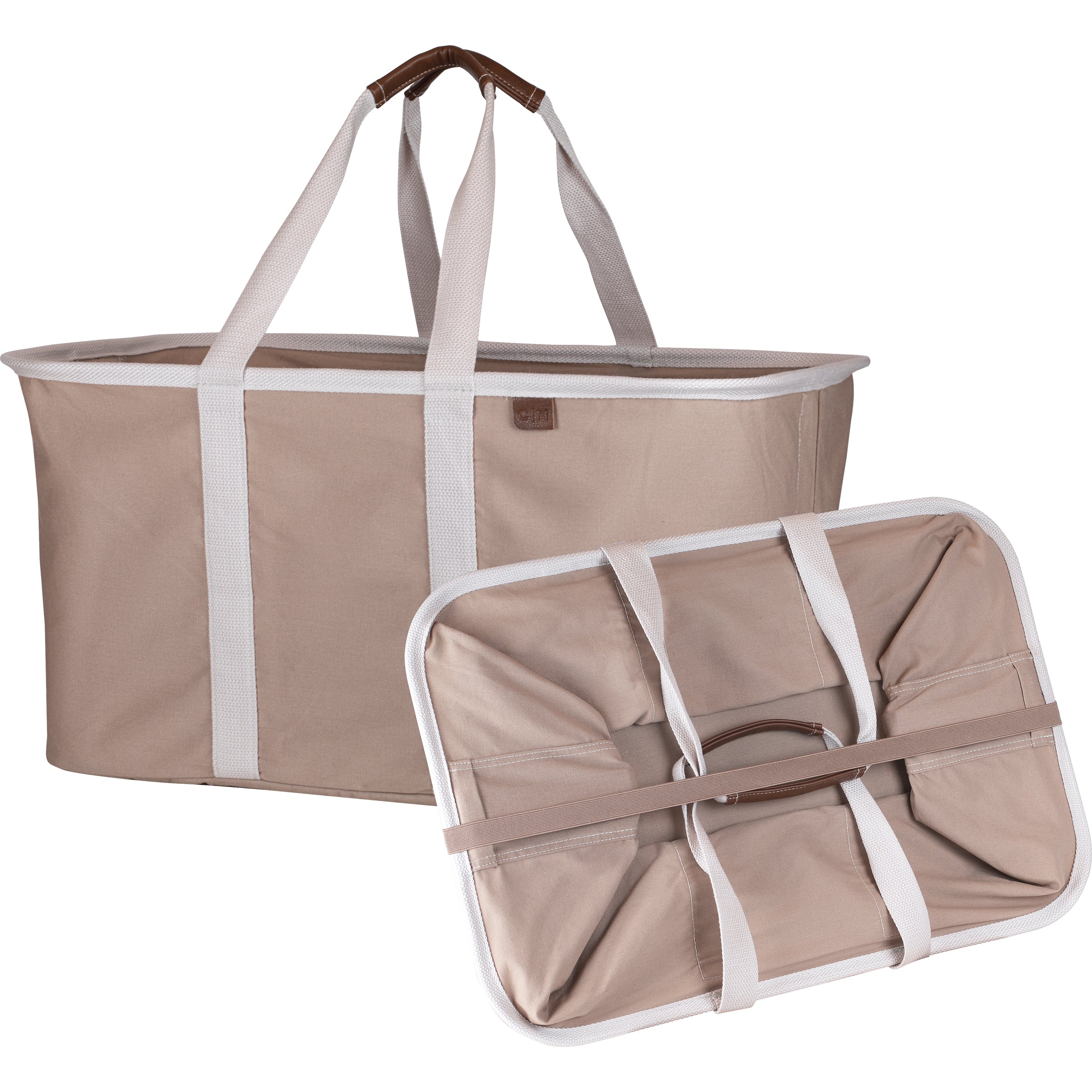 CleverMade SnapBasket LUXE Laundry Tote, 2-pack