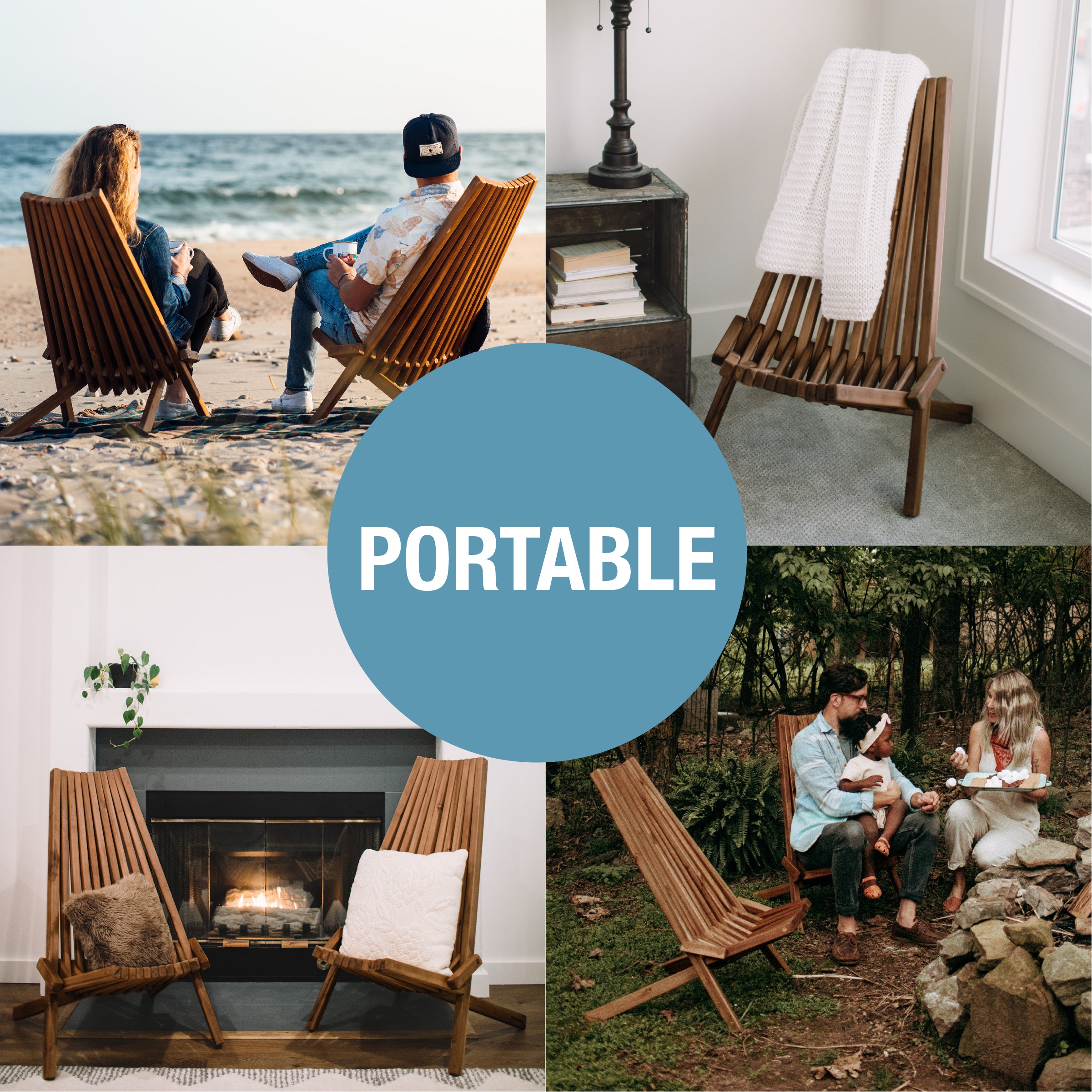 Tamarack folding 2025 wooden outdoor chair