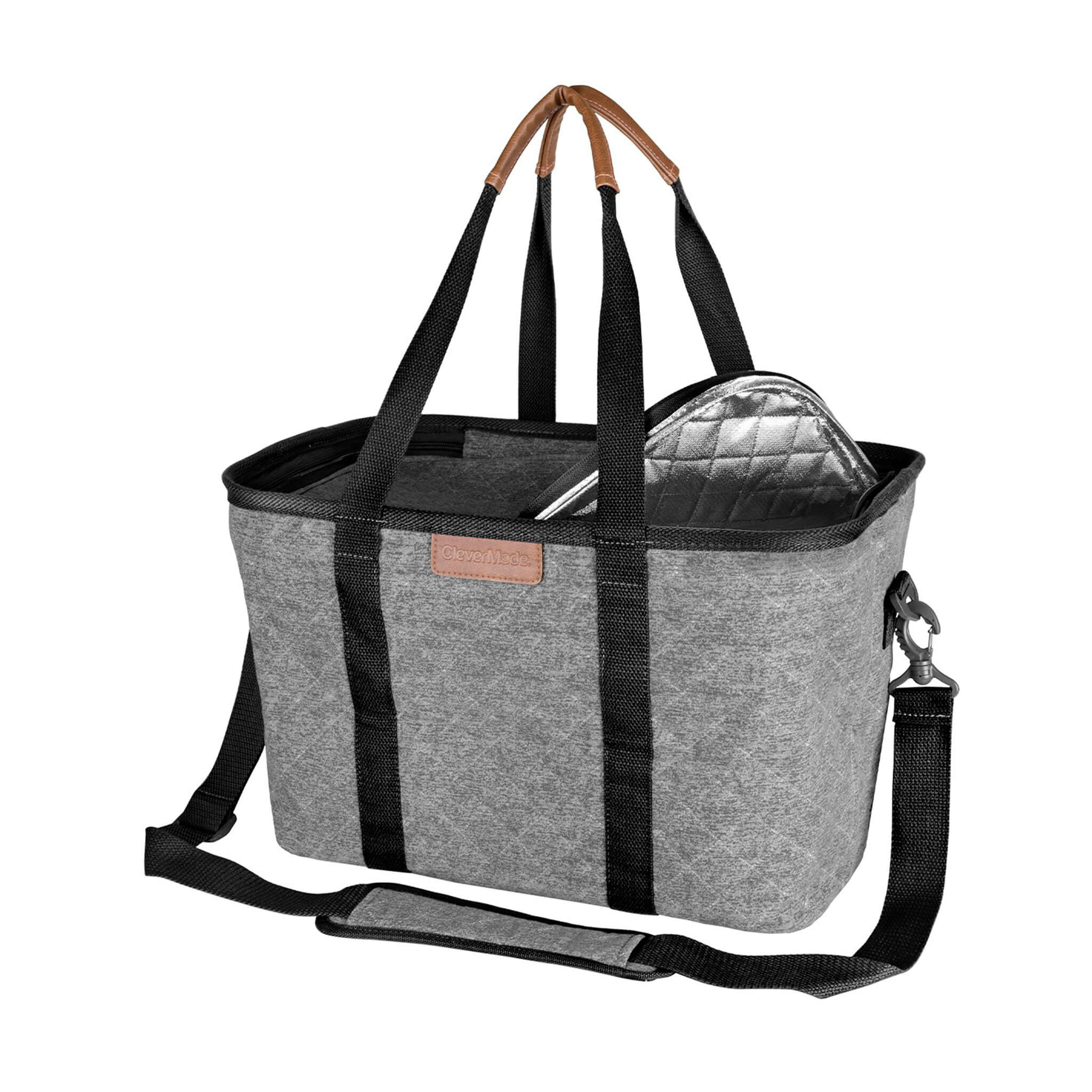 Collapsible Luxe Tote 20L / Heather Grey